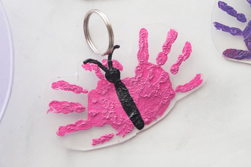 How to Make a Shrinky Dink Handprint Keychain