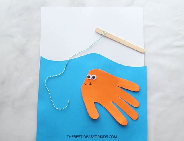 Add Popsicle Stick Fishing Rod