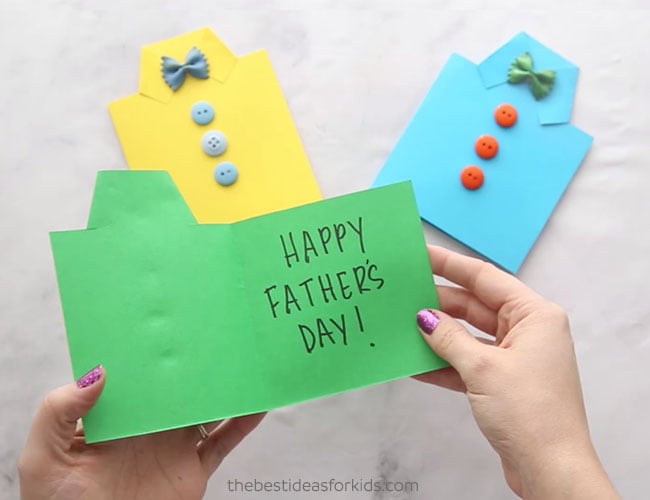 DIY Fathers Day Shirt Card