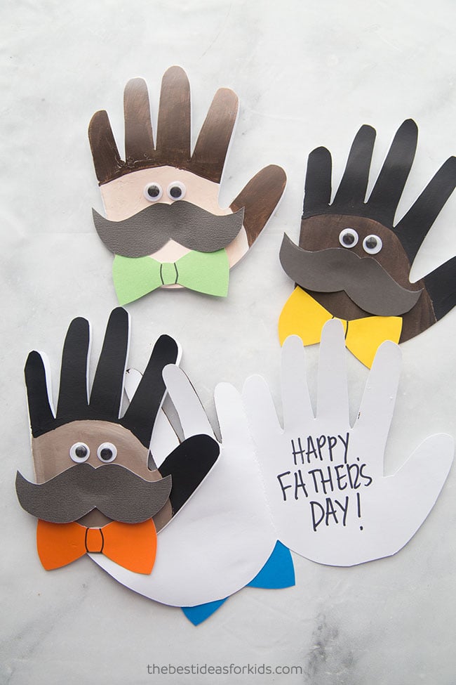 Fathers Day Handprint Card Craft