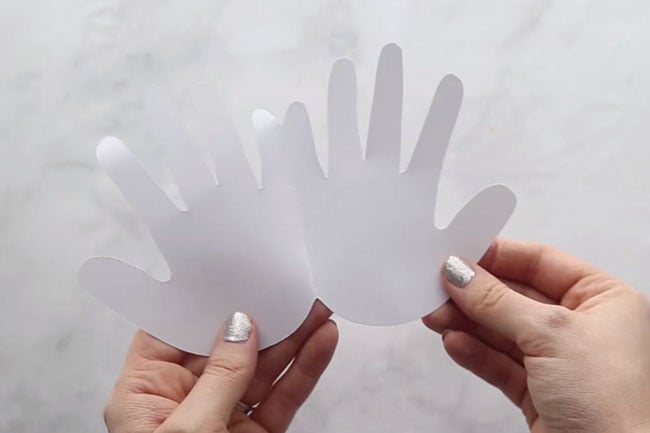 Fathers Day Handprint Card Opening