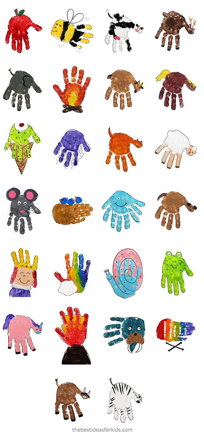 Handprint Alphabet A-Z