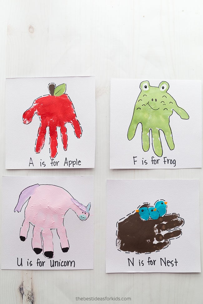 Handprint Alphabet Crafts