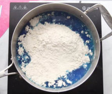 Mix Dry Ingredients with Wet for Playdough