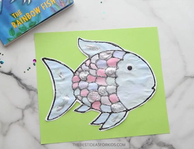 Glue Rainbow Fish to Paper