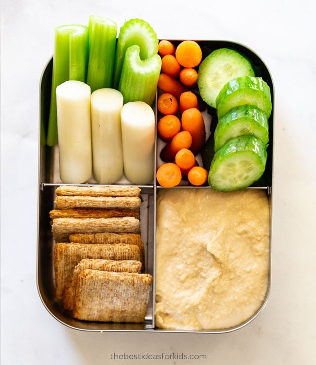 Hummus Dip Lunch Idea