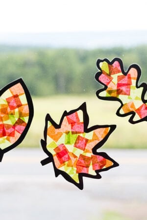 Leaf Suncatcher Craft