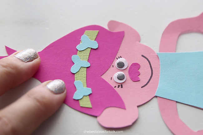 Make Poppy Face for Bookmark