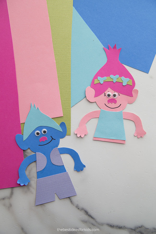 Poppy Trolls Craft Bookmark