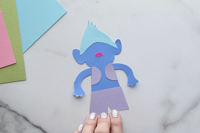 Trolls Bookmark Paper Craft