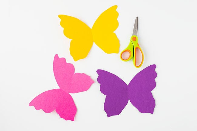Cut out Paper Roll Butterfly Wings