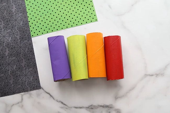 Halloween monsters from toilet paper rolls. Children's crafts 3455547 Stock Photo at Vecteezy