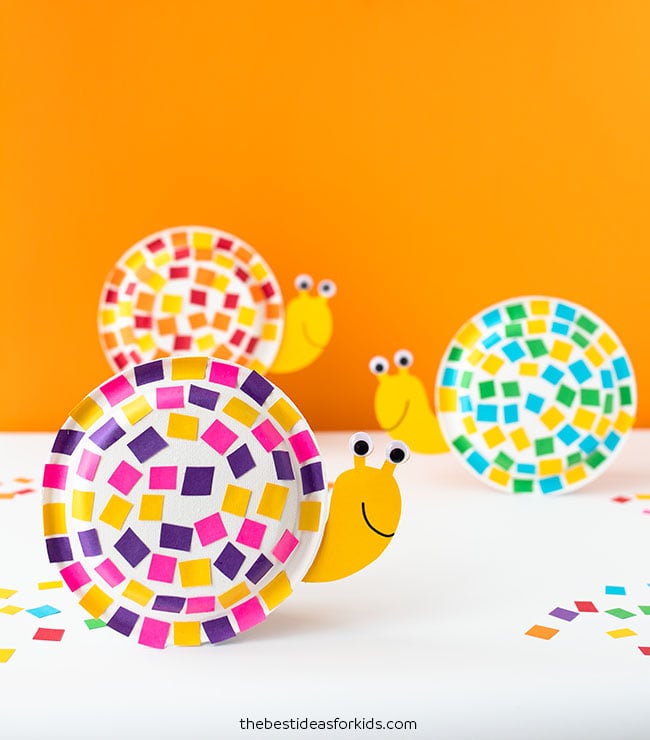 Paper Plate Snail Craft