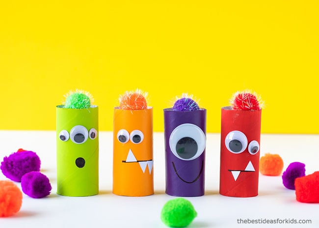 Toilet Paper Roll Monster Craft