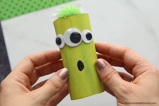 Toilet Paper Roll Monster DIY