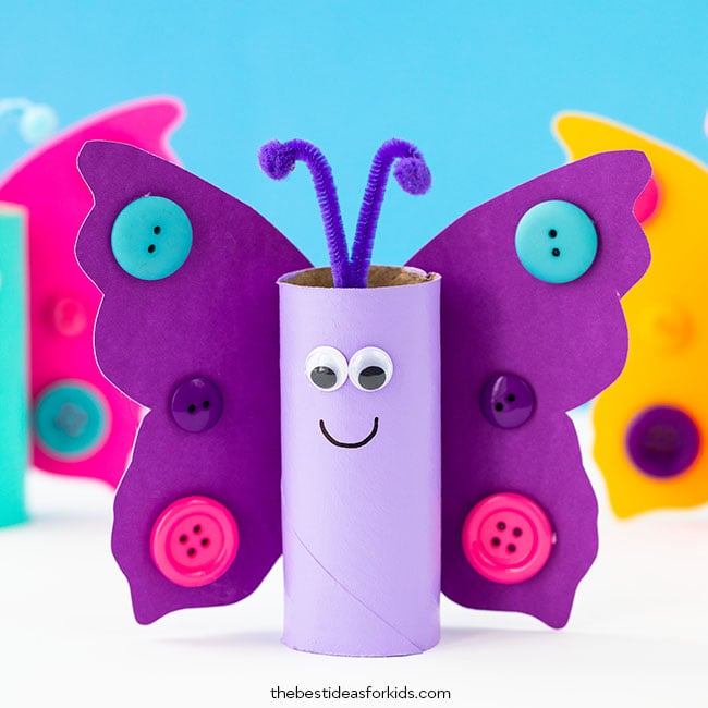 Toilet Paper Roll Butterfly - The Best Ideas for Kids