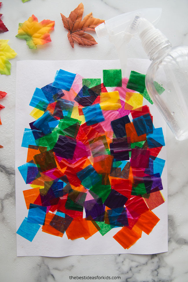 Bleeding Tissue Paper Art Craft