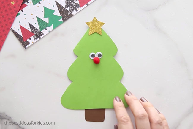 Christmas Tree Card Add Face