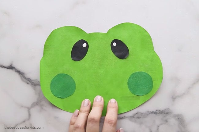 Frog Newspaper Craft for Kids