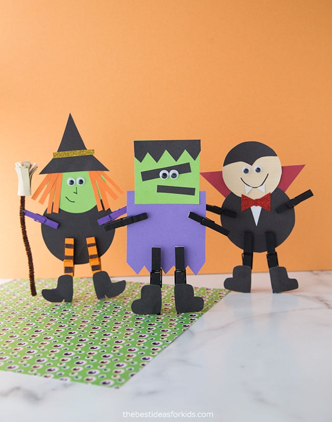 Halloween Character Clothespin Craft