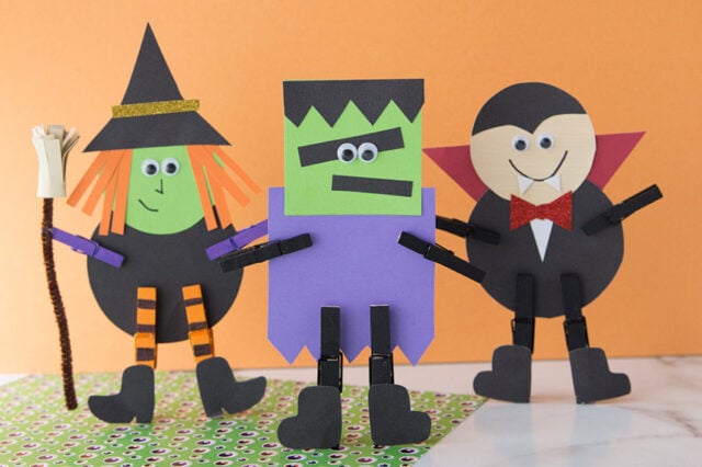 Halloween Clothespins Characters