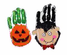 Halloween Handprint Art