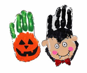 Halloween Handprint Art