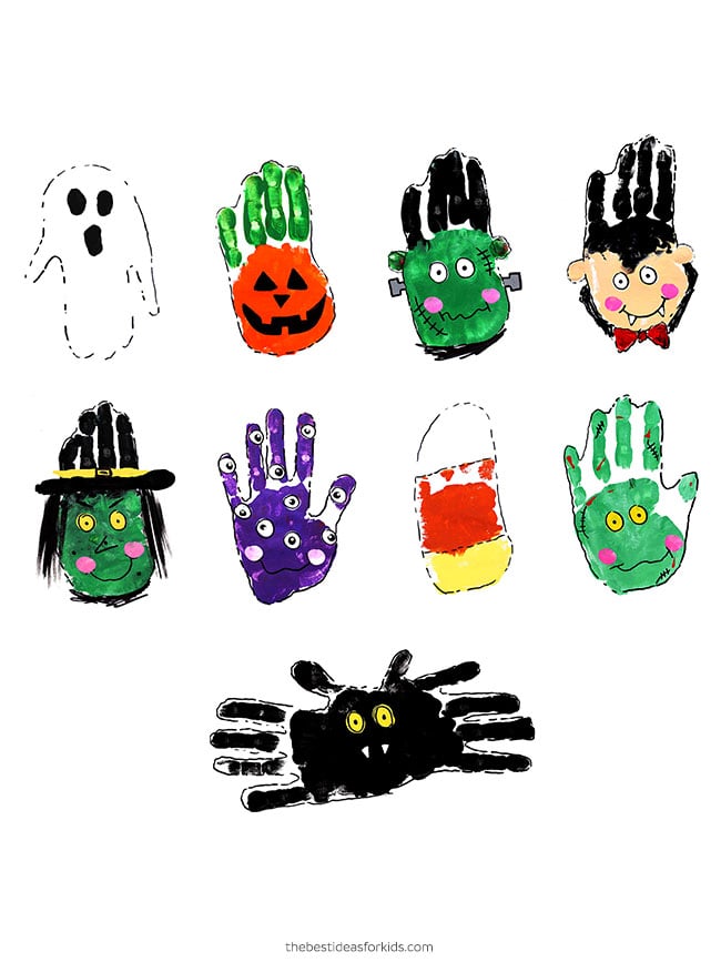 Halloween Handprint Art