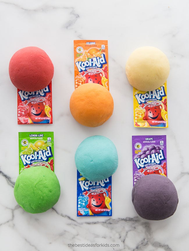 Homemade Kool-Aid Playdough Recipe