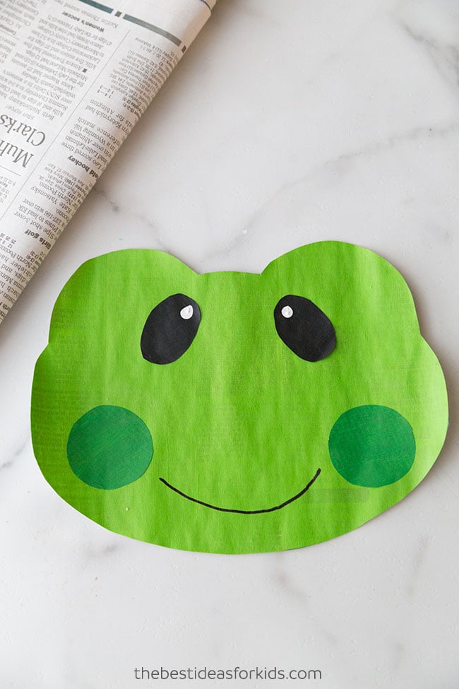 Newspaper Frog Craft