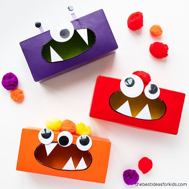 Tissue Box Monster Craft for Kids