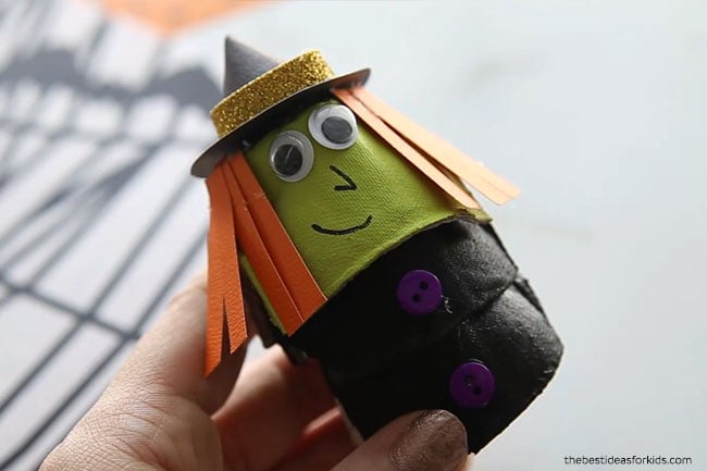 Witch Egg Carton Craft