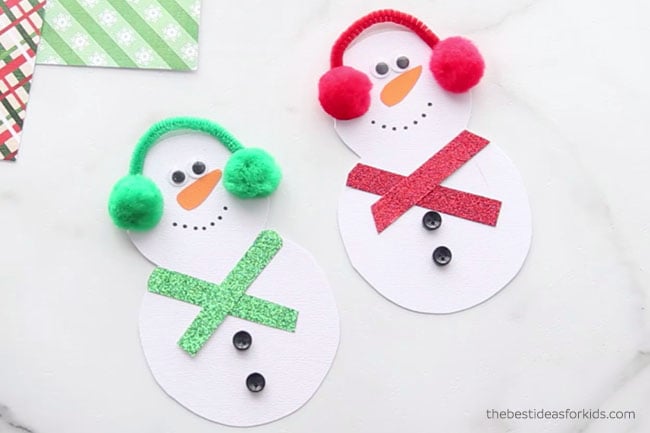Add Buttons to Snowman Card