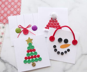 Christmas Button Cards