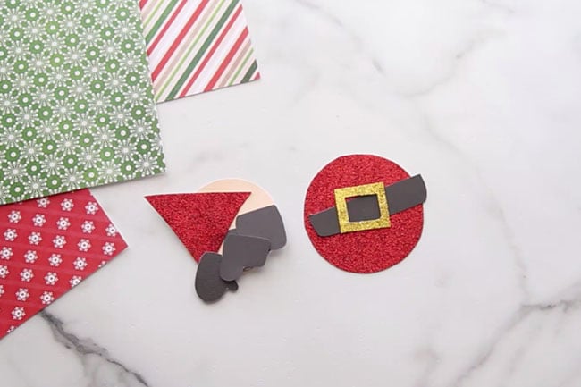 Clothespin Santa Template