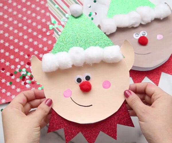 Paper Plate Elf (Free Printable Template)- The Best Ideas for Kids