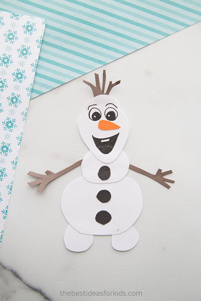 olaf craft with free printable the best ideas for kids