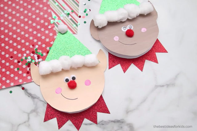 Paper Plate Elf (Free Printable Template)- The Best Ideas for Kids