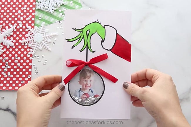 Grinch Shaker Card