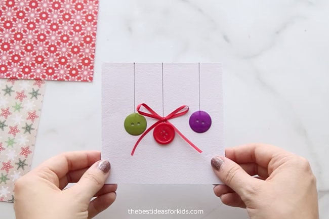 Ornament Button Card