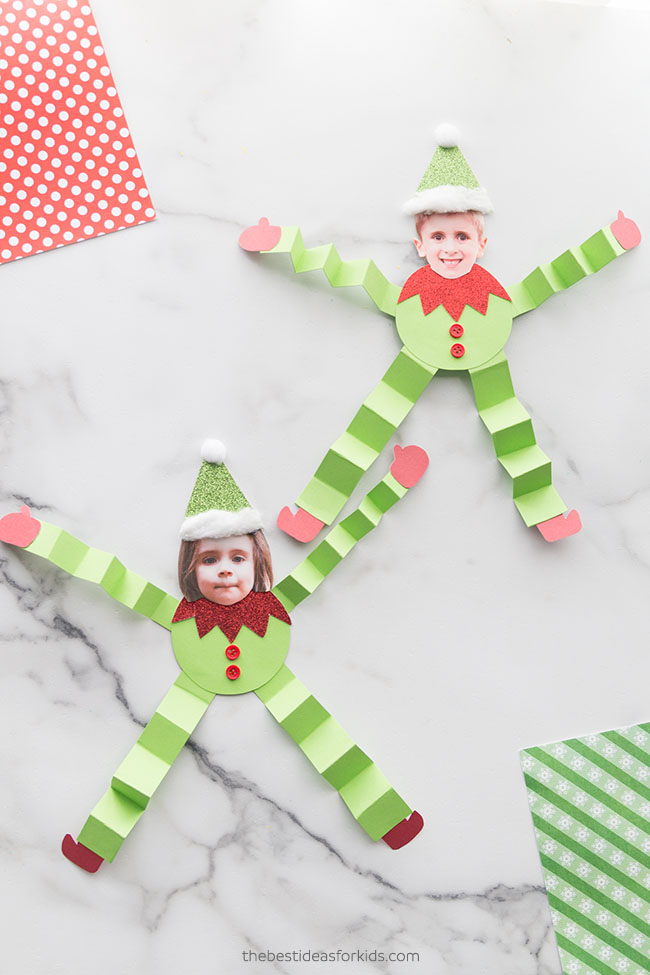 Paper Elf Craft for Kids