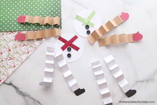 Paper Snowman Pieces