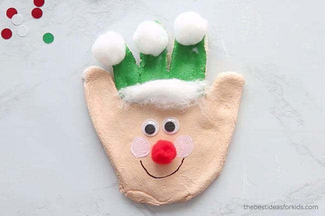 Salt Dough Elf Ornament