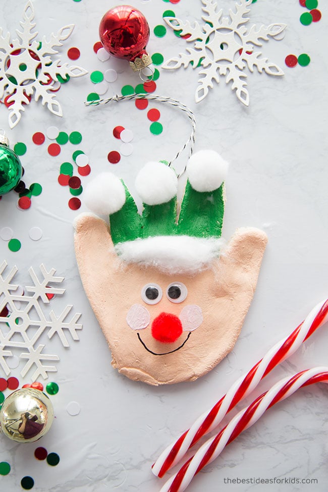 Salt Dough Elf Ornament