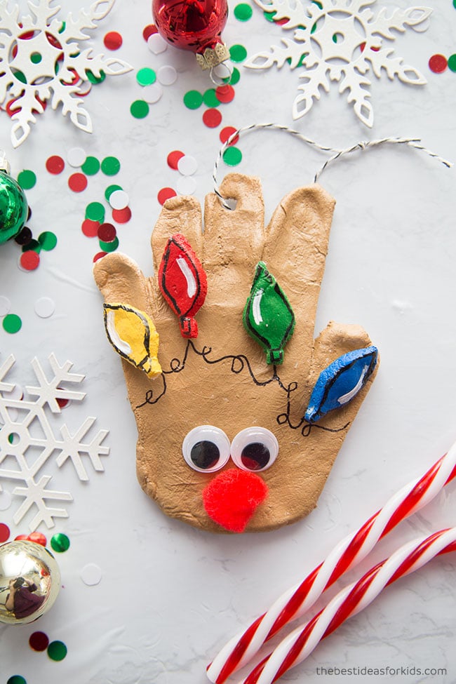 Salt Dough Reindeer Ornament