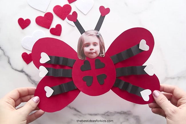 Ladybug Valentine Craft for Kids