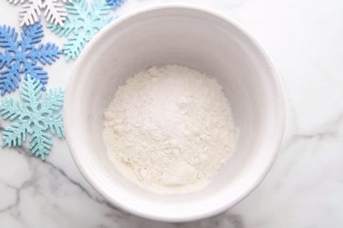 Mix Flour and Cream of Tarter for Playdough