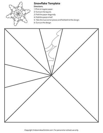 Printable Snowflake Template Easy from www.thebestideasforkids.com