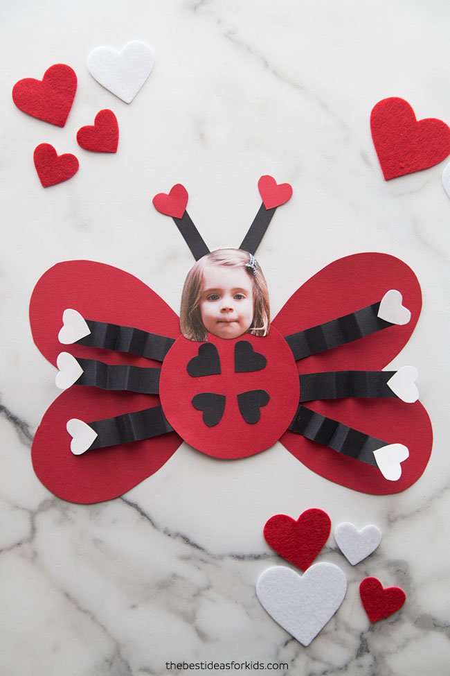 Valentine Ladybug Craft for Kids