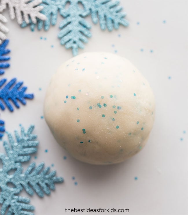 White Frozen Playdough